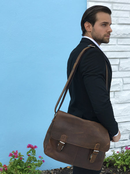The Well-Informed Travelers Messenger Bag - Mustache Trading 