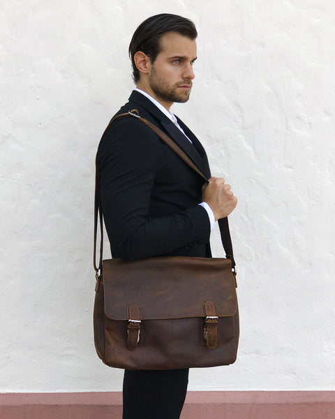 The Well-Informed Travelers Messenger Bag - Mustache Trading 