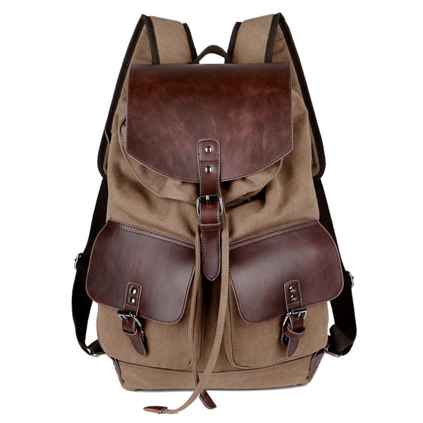 Vintage Book Bag Backpack - Mustache Trading 