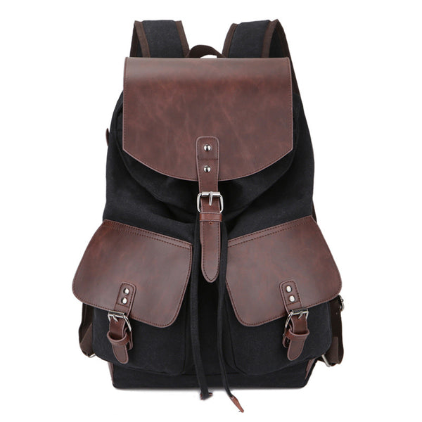Vintage Book Bag Backpack - Mustache Trading 