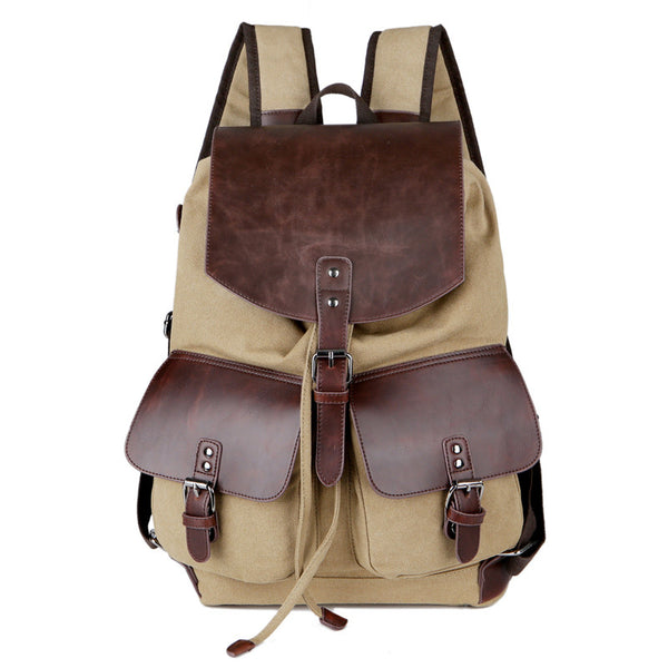 Vintage Book Bag Backpack - Mustache Trading 